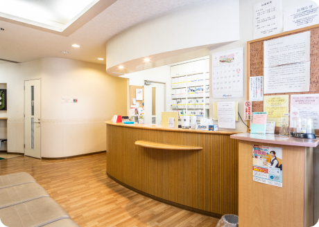 宮の森スキンケア診療室の受付